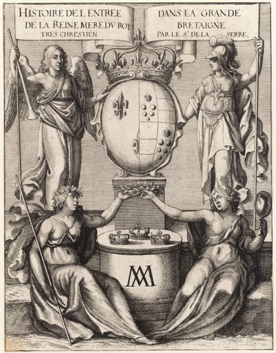 La Serre. Eintritt der Königinmutter in Großbritannien. Zustand 2 von Wenceslaus Hollar